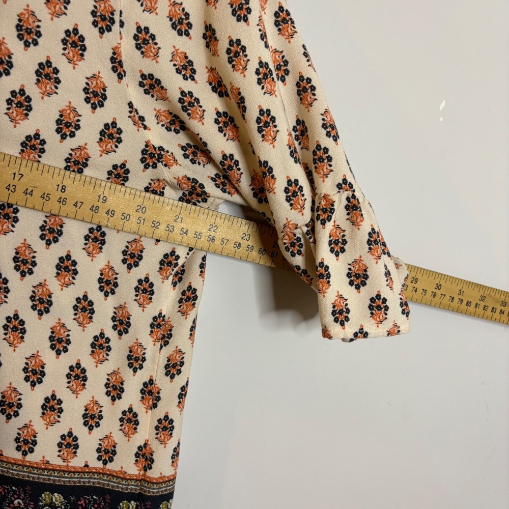 Artesia Multicolor Floral Peasant Blouse Womens Large - Picture 6 of 8